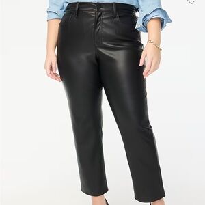 J. crew factory faux leather pants, 32